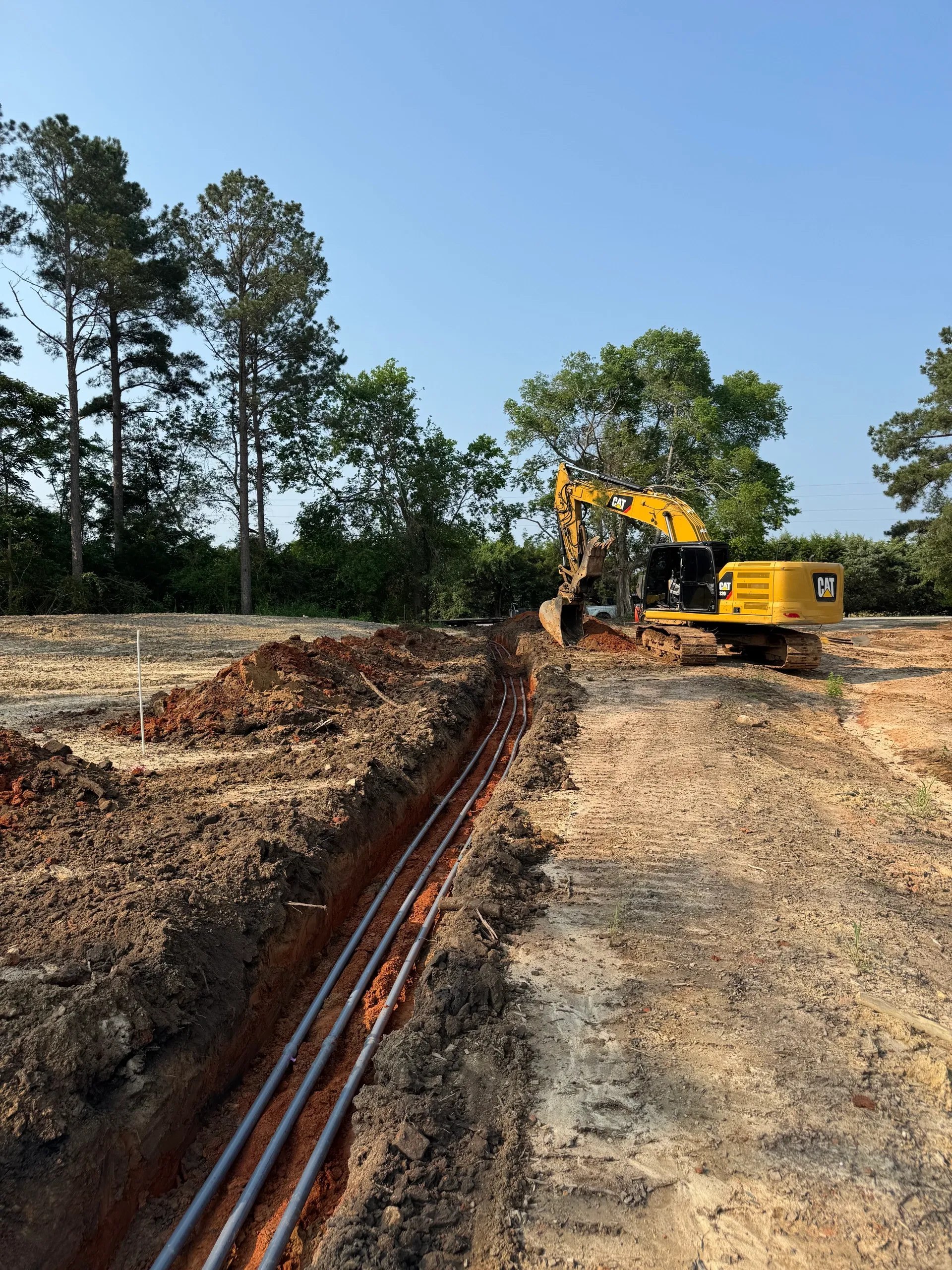 Completed site work